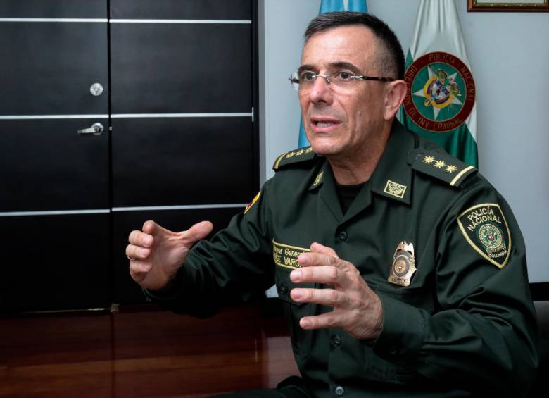 El general Jorge Luis Vargas, director de la Policía, aseguró que la disidencia de ‘Jhon Mechas’ en Venezuela tiene relación con la guardia bolivariana. FOTO Julio César Ferrera