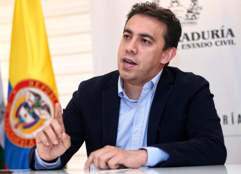 Alexander Vega llegó en 2019 a la Registraduría Nacional. FOTO COLPRENSA