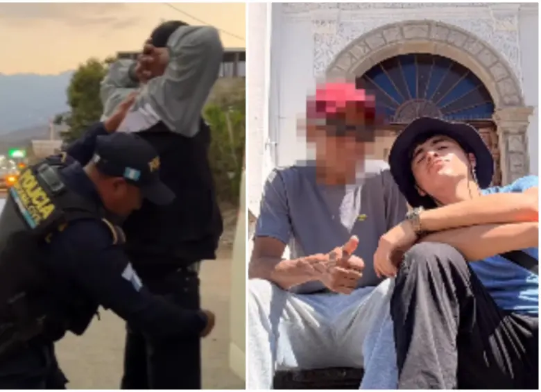 El influencer contó que su invitado, un reciclador de Chía, tenía antecedentes por delitos de este tipo. FOTO: Captura de video de redes sociales @julianpinillaa