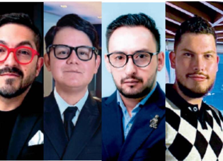 Oswaldo Ortiz, Vincent Ramos, Miguel Zárate y Santiago Giraldo son activistas que usan sus redes sociales para respaldar decisiones del Gobierno. FOTO Facebook