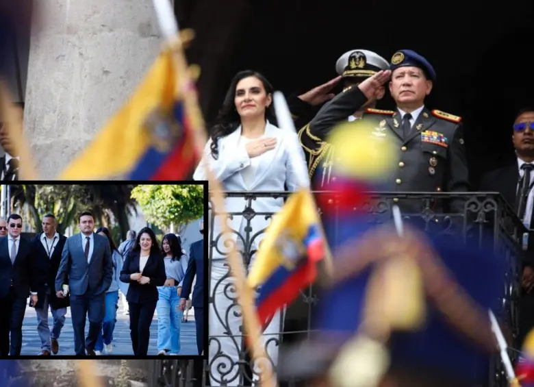 Verónica Abad fue elegida como vicepresidenta en binomio con el presidente Daniel Noboa, sin embargo, ha sostenido diferencias con el mandatario. FOTOS: Colprensa y redes sociales