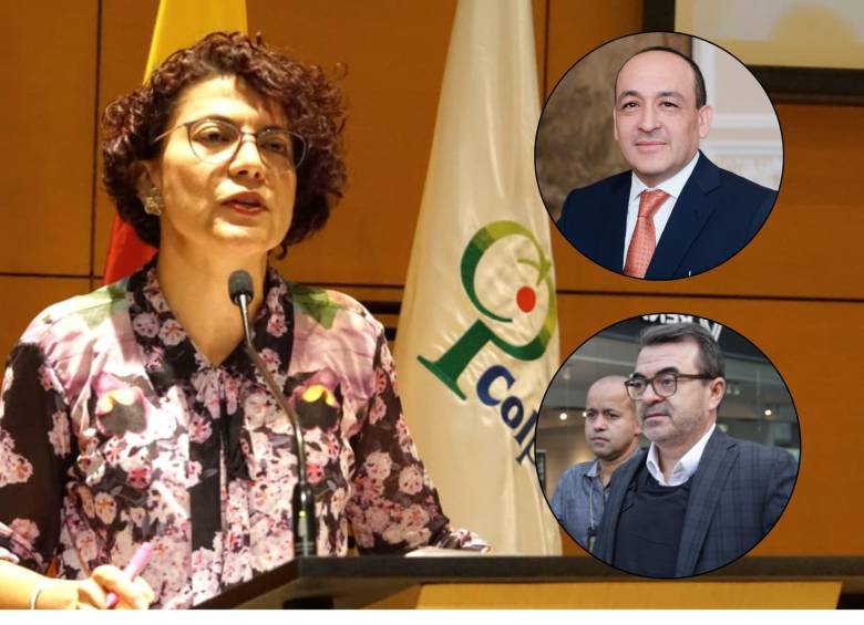 Irma Solangel Torres, mencionada en el escándalo de la UNGRD. Foto: Colprensa y redes sociales. Arriba. Vladimir Fernández, abajo, Olmedo López.