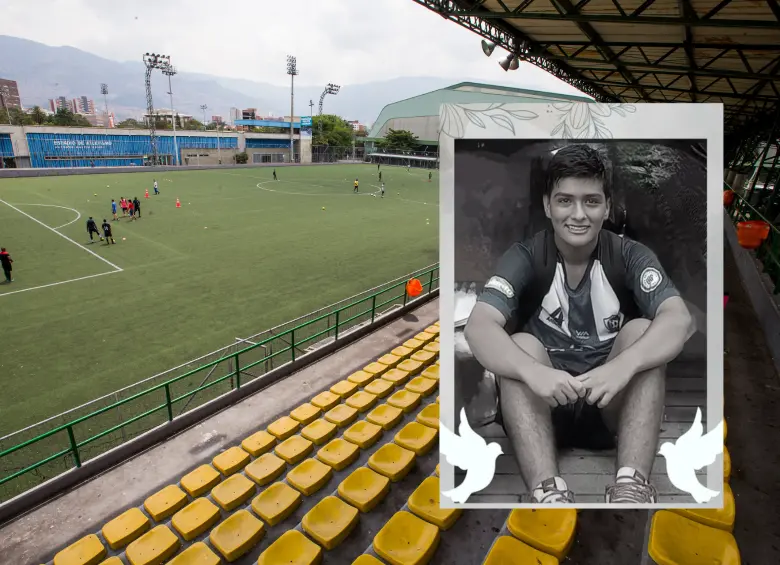 Matías Ramírez Vargas disputaba el campeonato Sub 17 de la Liga Antioqueña de Fútbol. FOTO: CORTESÍA Y EL COLOMBIANO