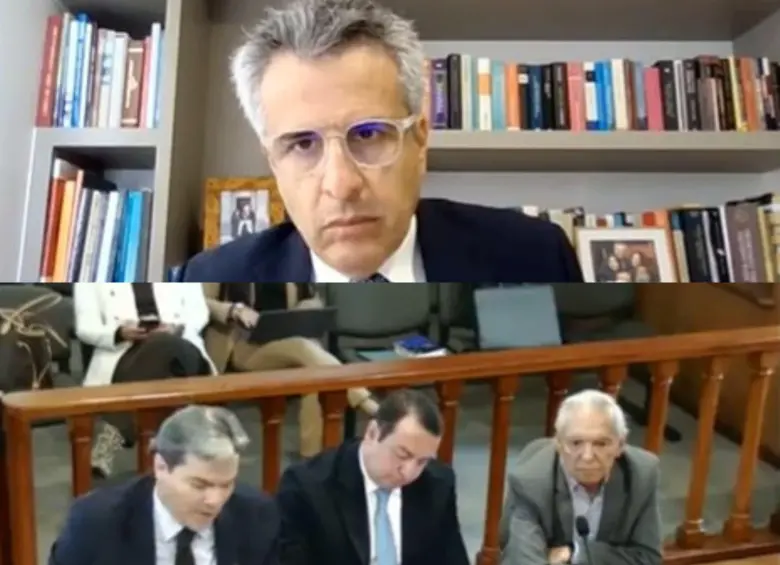 Ricardo Bonilla exministro de Hacienda y Luis Fernando Velasco exministro de Interior. Foto: captura de video