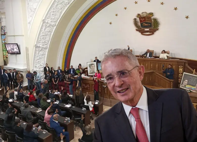 Ante la declaración de enemigo público por parte de la Asamblea Nacional de Venezuela, Álvaro Uribe respondió. FOTOS: Cortesía y Colprensa