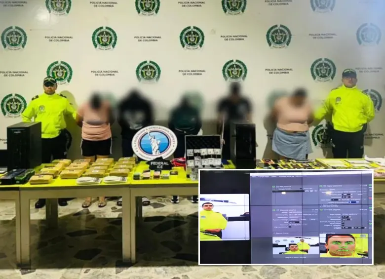 Los implicados alteraban sus rostros y acentos durante videollamadas para suplantar a funcionarios consulares. Foto: Cortesía Policía