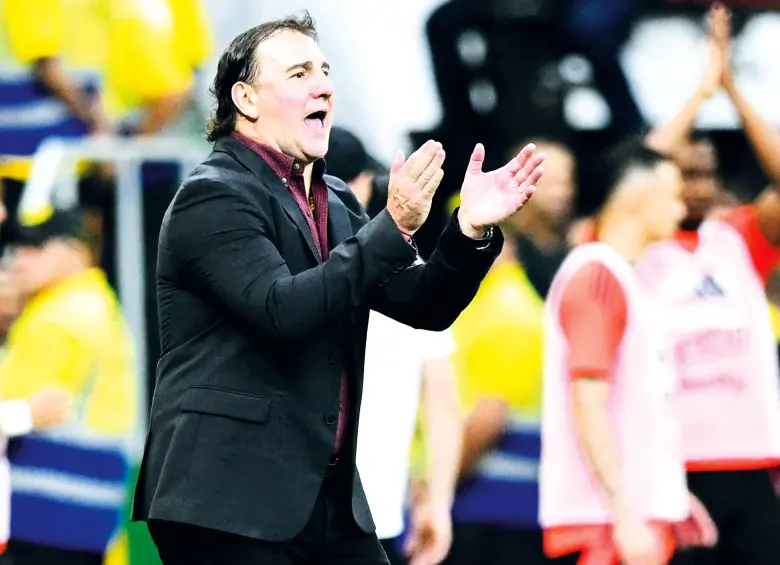 Néstor Lorenzo logró su primera victoria con Colombia este miércoles en la Copa Mundo-2026. Foto: AFP