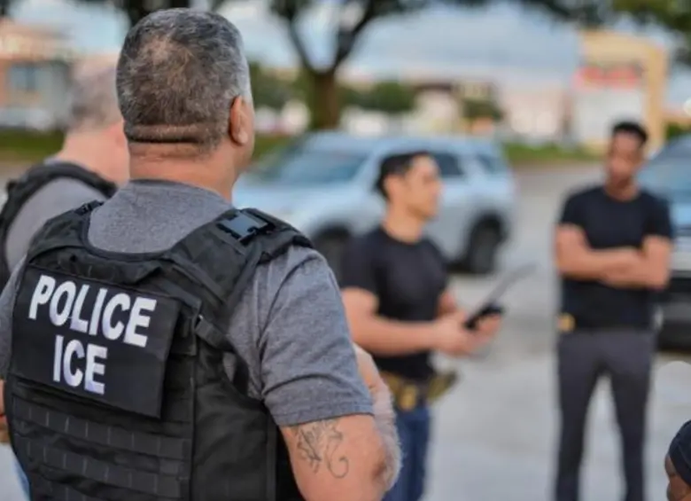Agentes del Servicio de Inmigración y Control de Aduanas (ICE). FOTO: ICE