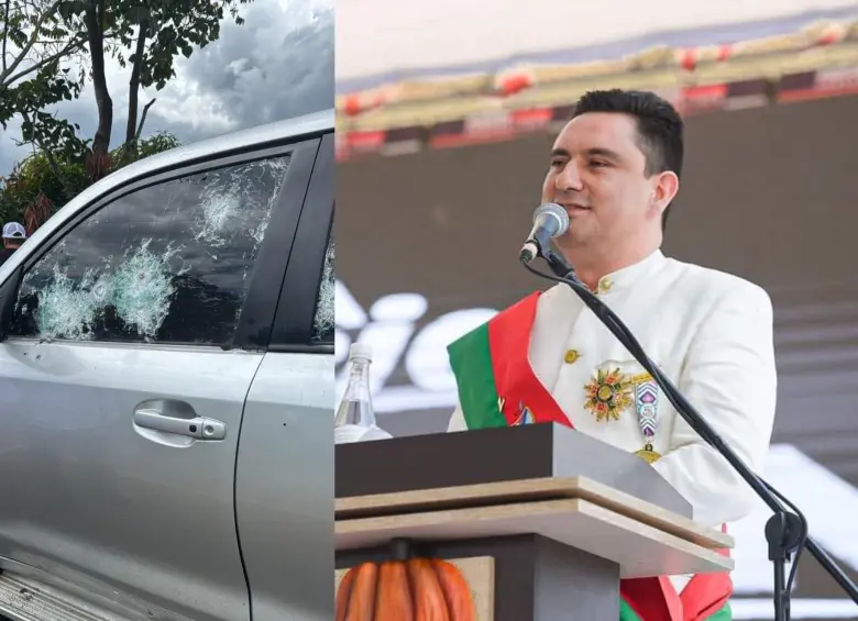 Gobernador de Arauca, Renson Martínez, sobrevivió a un atentado terrorista. Foto: Colprensa y redes sociales.