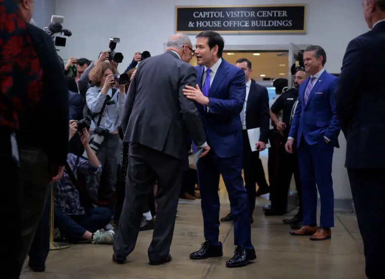 Marcos Rubio, secretario de Estado de EE.UU. en el Capitolio. Foto: Getty Images