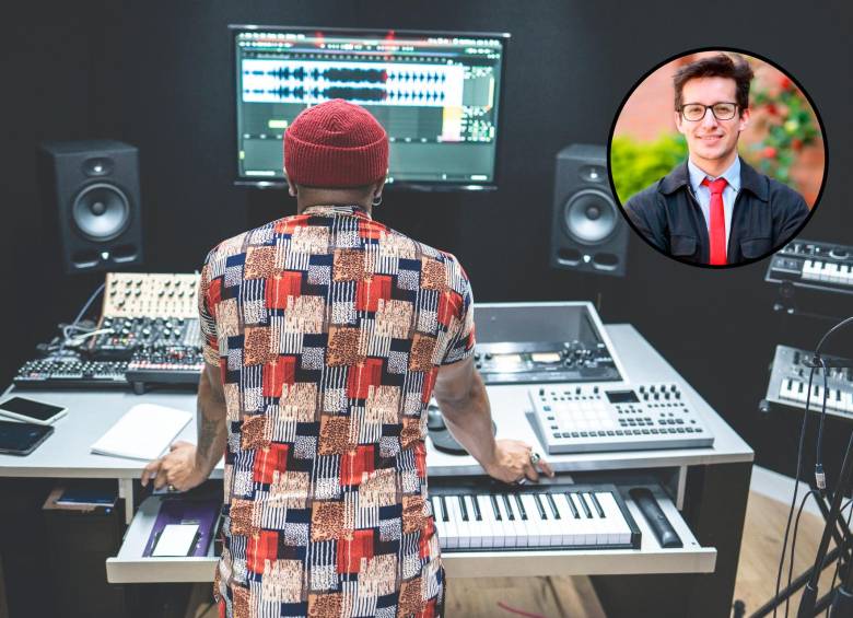 Diversos estudios evidencian la necesidad de trabajar en la salud mental de los músicos. En el círculo, el músico y psicólogo Nicolás Benavides. FOTOS Getty y Manuel Saldarriaga