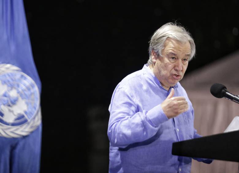 Secretario General de las Naciones Unidas, António Guterres. Foto: Colprensa