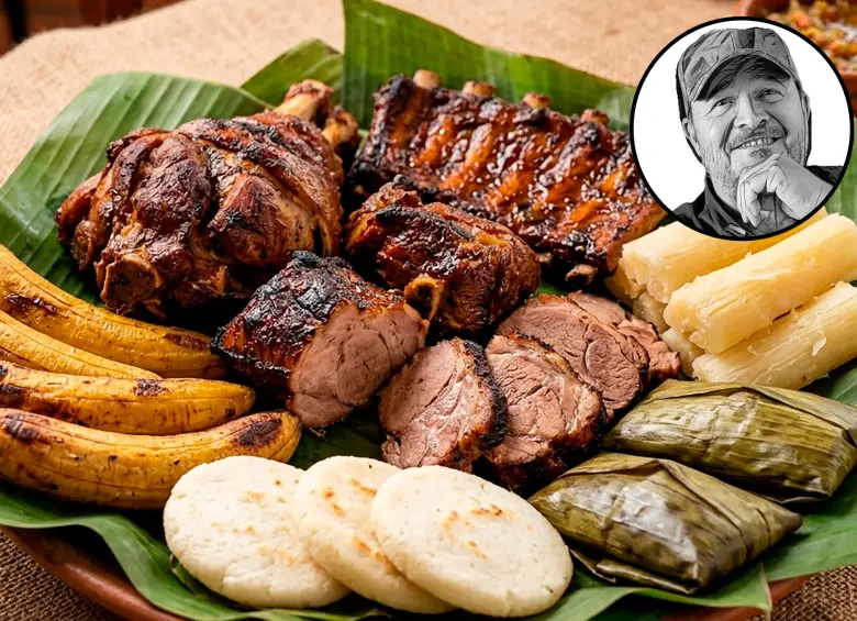 Así luce el asado huilense. FOTO El Colombiano