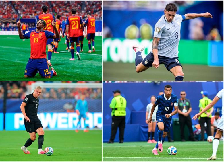 Lamine Yamal, Federico Valverde, Erling Haaland y Kylian Mbappé jugarán este viernes 26 de junio. FOTOS: Getty e Instagram