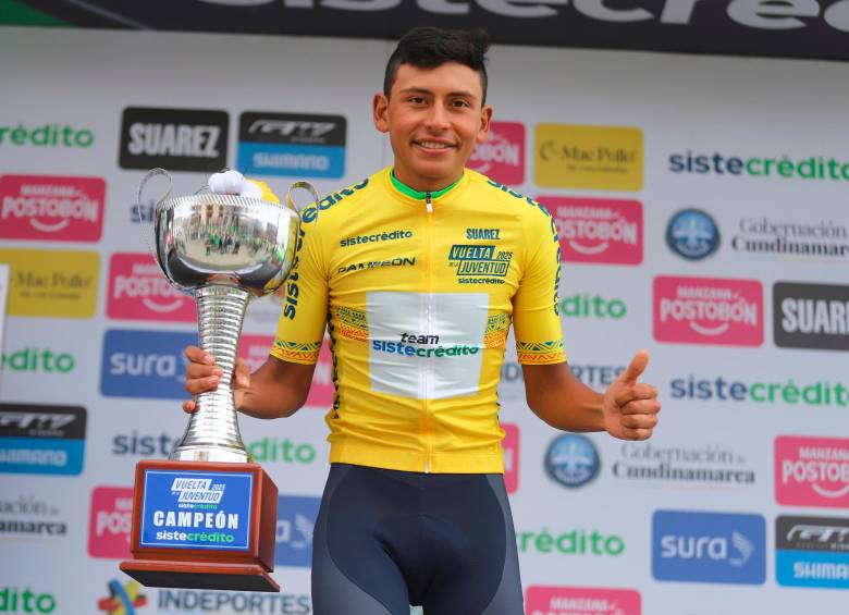 Juan Felipe Rodríguez, otra de las grandes promesas del ciclismo colombiano. FOTO CORTESÍA FEDECICLISMO