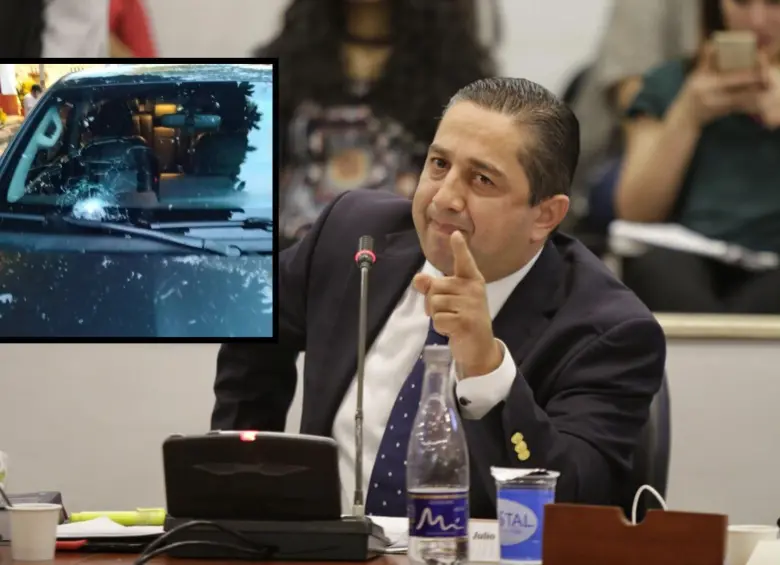 El representante Julio Cesar Triana fue atacado a bala mientras salía del municipio de La Plata, en Huila. Fotos: Colprensa y Cortesía