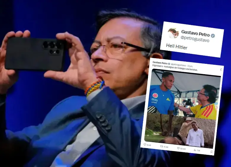 El presidente Petro tuvo un fin de semana bastante agitado en redes sociales: participó en política, atacó a periodistas y futbolistas. Foto: Presidencia 