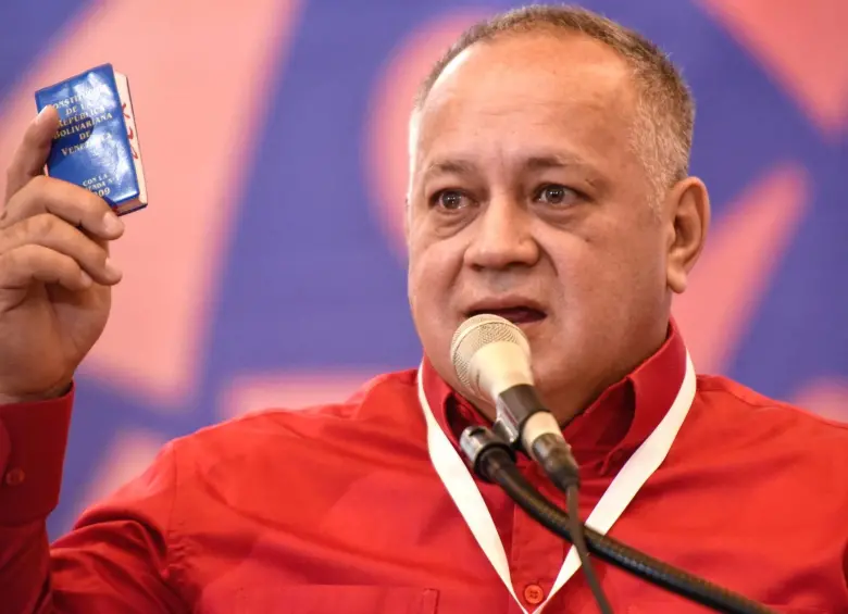 El ministro chavista del régimen venezolano, Diosdado Cabello. FOTO: Getty