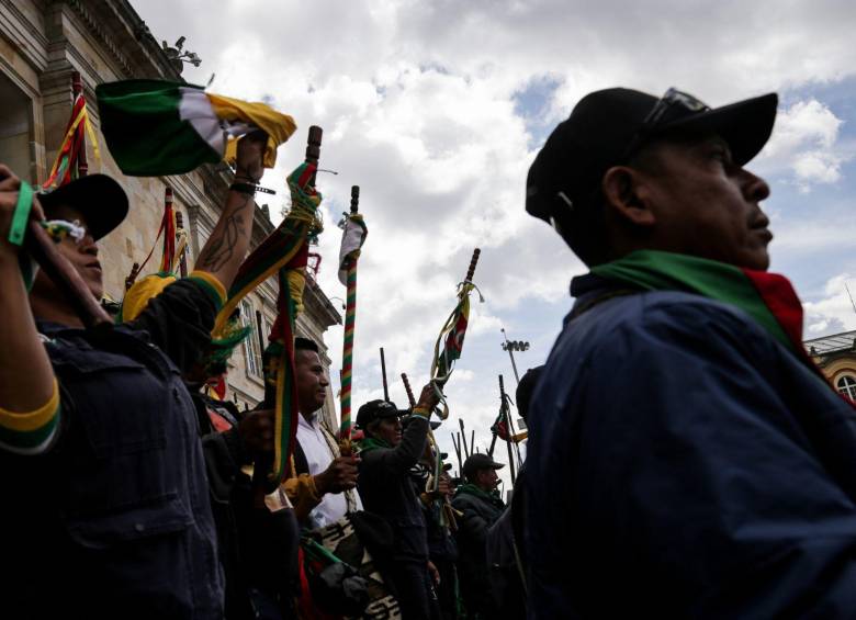 El Consejo Regional Indígena del Cauca ya se pronunció en contra de la propuesta de un sistema de información de guardias indígenas. FOTO: Mariano Vimos - Colprensa