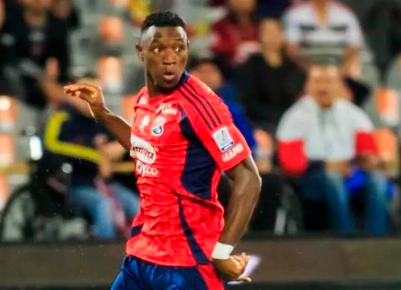 El futbolista Ménder García anotó el gol más reciente del Medellín en el torneo Clausura. FOTO: CAMILO SUÁREZ