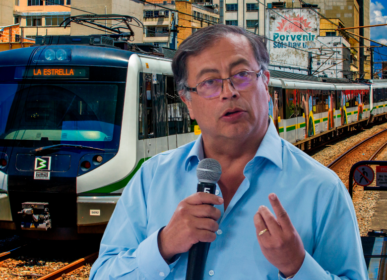 El presidente Gustavo Petro dijo que la nación financió la primera línea del metro de Medellín. FOTOS CAMILO SUÁREZ 