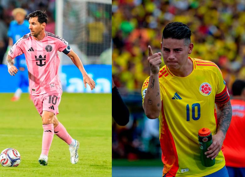 El futbolista argentino Lionel Messi es la gran figura del Inter Miami en esta temporada de la MLS. James Rodríguez es la gran contratación del mercado de pases 2026. Foto: Camilo Suárez y James Rodríguez