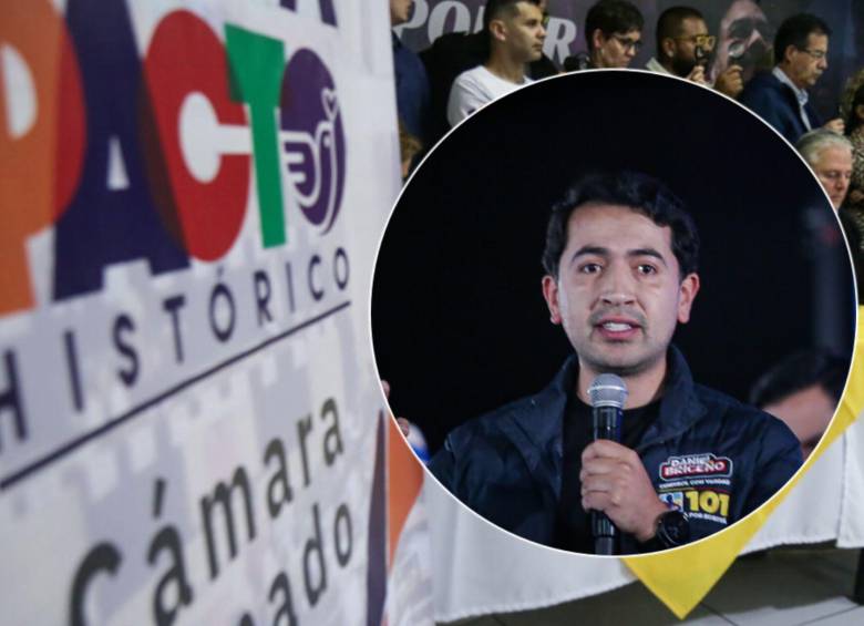 Daniel Briceño propuso que los congresistas que no asistan a la posesión de Abelardo de la Espriella se descuenten ese día de salario; la bancada del Pacto Histórico respondió pero ya hay un artículo en el reglamento del Congreso sobre este tipo de ausencias. Fotos: Colprensa