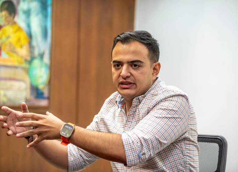 Andrés Felipe Tobón es politólogo y magister en Estudios Humanísticos. Es presidente del Concejo de Medellín este año y pertenece a Creemos, movimiento del alcalde Federico Gutiérrez. FOTO EL COLOMBIANO