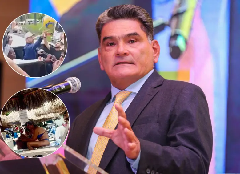 Gregorio Eljach se refirió a las polémicas generadas por la entrega de balones en Buenaventura y el paseo de MinVivienda en Santa Marta. Fotos: Colprensa y captura video redes sociales 