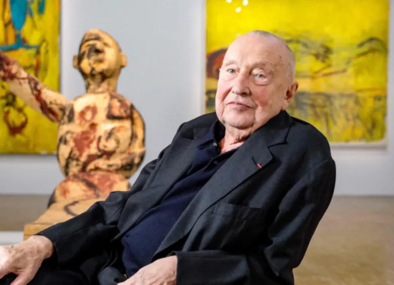 El pintor, dibujante, grabador y escultor alemán Georg Baselitz. FOTO: AFP