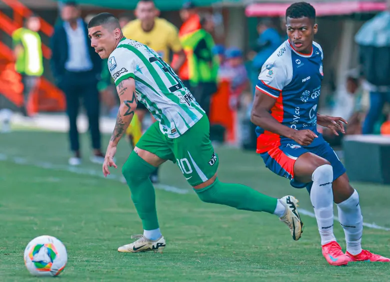 Juan Bauzá porta el número 30 en la camiseta, y el técnico Javier Gandolfi lo ha utilizado más como extremo que como enganche. El jugador espera tener más minutos para consolidarse. FOTO Manuel Saldarriaga