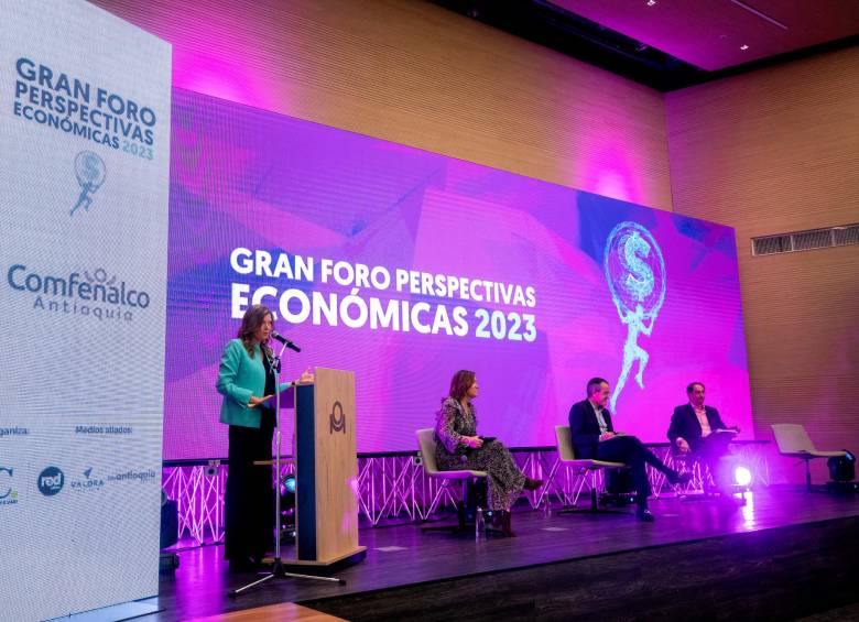 El Gran Foro Perspectivas Económicas 2023 organizado por EL COLOMBIANO contó con lleno total. FOTO CAMILO SUÁREZ