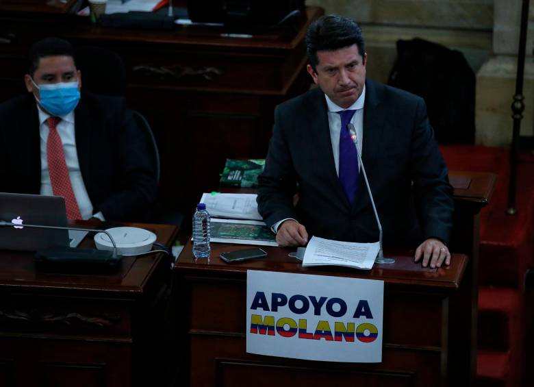 Diego Molano ya había enfrentado un debate de moción de censura en 2021. FOTO COLPRENSA