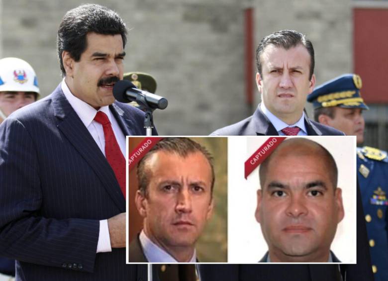 Tareck El Aissami, quien alcanzó a ser vicepresidente de Maduro, y Samark José López, aparecieron como capturados por ICE. Fotos: Colprensa y captura sitio web ICE. 