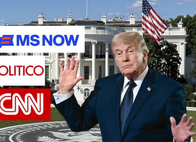 Juez de EE. UU. ordena restablecer acceso a CNN, MS NOW y Politico, pero Casa Blanca se niega. Foto: Getty / Casa Blanca / CNN, MS NOW y Politico