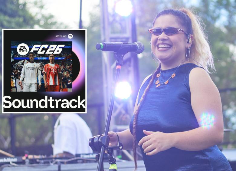Anlly Marín, la joven artista antioqueña oriunda de Sonsón, Antioquia, combinó los ritmos folclóricos con los bits del Afro House para llevar a otro nivel su canción Flores Blancas. FOTO: Cortesía, Anlly Marín y EA Sports FC 26