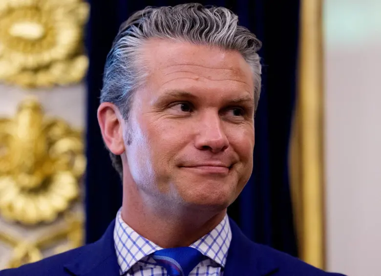 El secretario de Defensa estadounidense, Pete Hegseth. FOTO: Getty