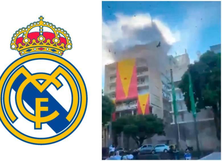 Real Madrid mandó un mensaje de apoyo a Colombia. FOTOS: X Real Madrid y captura