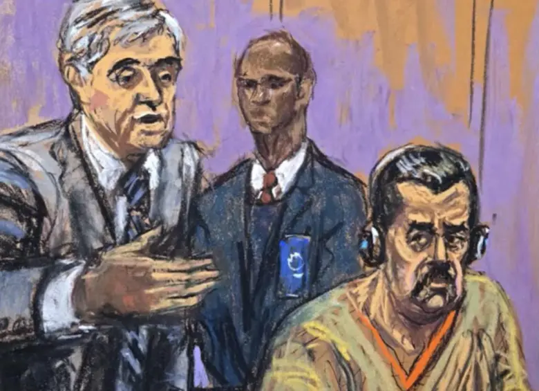 Nicolás Maduro ante un juez de Nueva York. Foto: redes sociales Jane Rosenberg