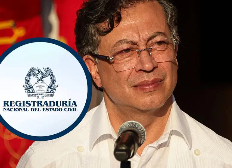 La Registraduría Nacional del Estado Civil respondió de forma categórica al presidente Gustavo Petro, quien denunció en redes sociales que su hijo, Andrés Petro, fue presuntamente suplantado al votar. FOTO: Getty y Registraduría Nacional
