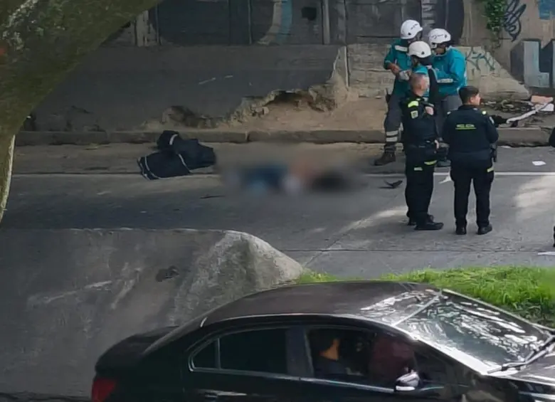 Escena de uno de los accidentes ocurridos en Medellín. FOTO: Cortesía