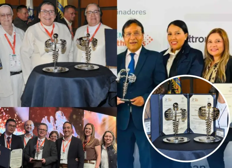 Tres hospitales antioqueños, entre los seis reconocidos con el Galardón Nacional Hospital Seguro 2026. Foto: tomada de redes sociales @clinicadelcaribe; @clinica.elrosario; @sanvicentefundacion