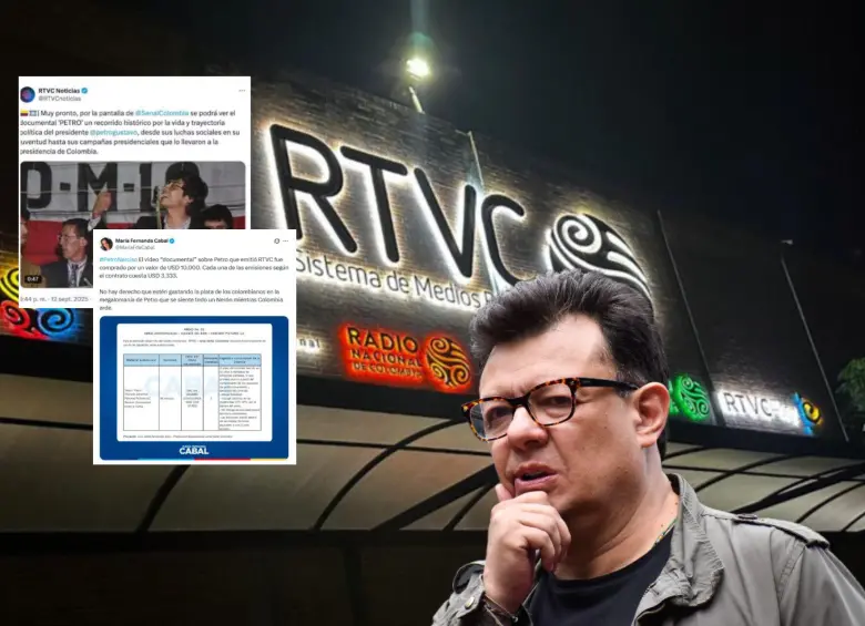 RTVC, presidido en la actualidad por Hollman Morris, pagó millonaria cifra para adquirir los derechos de un documental sobre la vida de Gustavo Petro. FOTOS: Colprensa, Getty y capturas de X.