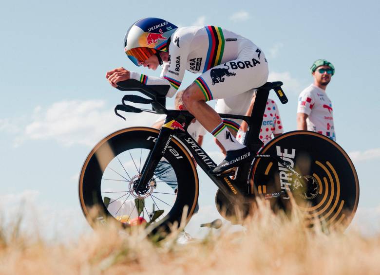 Remco Evenepoel se hizo con la tercera contrarreloj en el Tour de Francia en la historia. FOTO: X Tour de France
