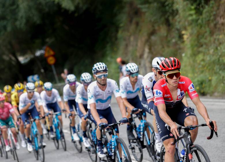 Remco Evenepoel, líder de la competencia, encabeza el lote. FOTO EFE