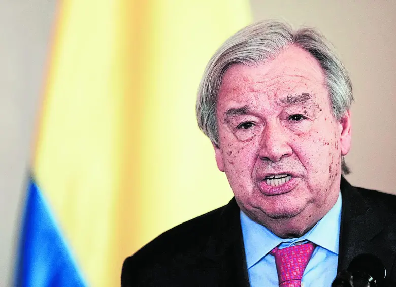 António Guterres destacó el desarrollo pacífico de las elecciones presidenciales del 21 de junio. FOTO: Colprensa