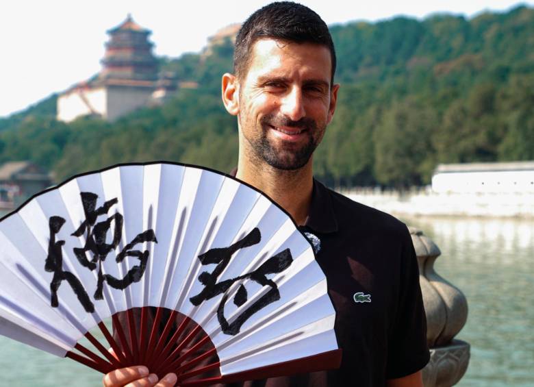 Novak Djokovic en la previa del compromiso disfrutando de China. FOTO: X ChinaOpen