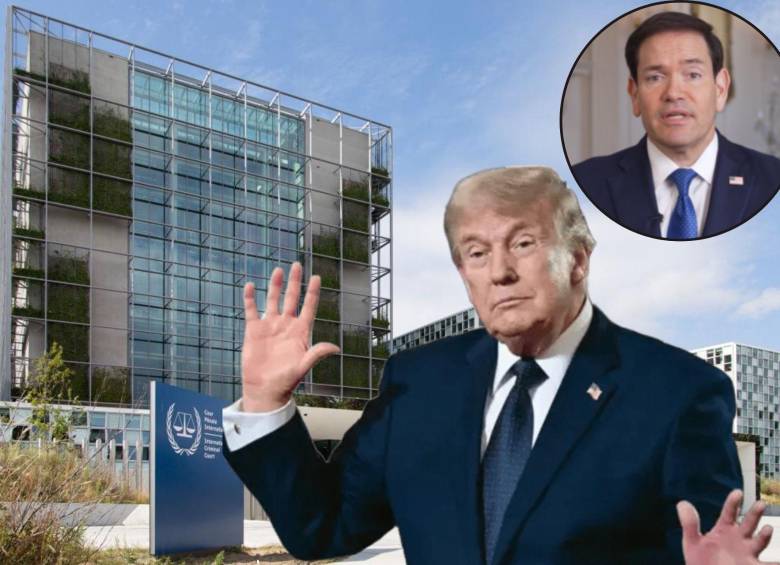El gobierno de Donald Trump anunció sanciones a la CPI. FOTO: CPI, Getty y @SecRubio