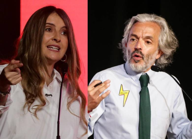 La propuesta de incluir a Álvaro Uribe en un eventual gobierno de Paloma Valencia generó una grieta con su fórmula vicepresidencial. Foto: Colprensa. 