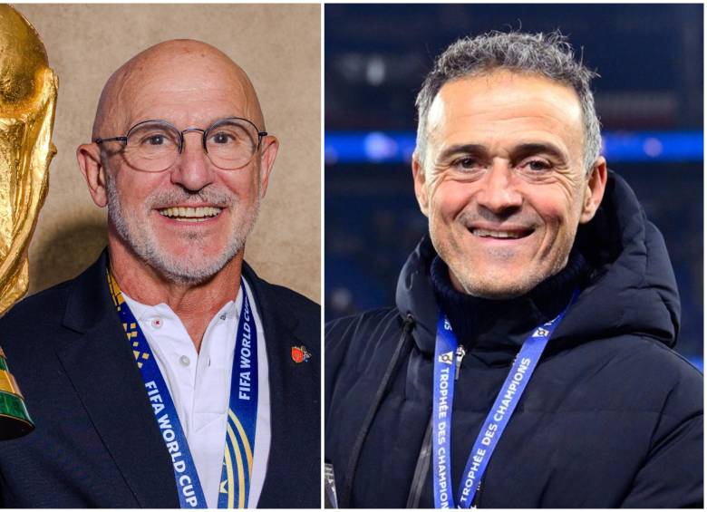 Con la revelación oficial de los candidatos al Premio Johan Cruyff 2026, la contienda por definir al mejor DT de la temporada se transformó, en la práctica, en un monólogo de la pizarra española. FOTO: Getty y tomada de redes sociales Arsenal, PSG, Aston Villa y España